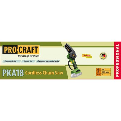 Акумуляторна міні пила Procraft PKA18 NEW(Без акб та зп) 030184 фото