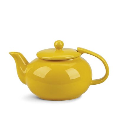 Заварювальний чайник Fissman 750 мл кераміка із ситечком жовтий (9516) 9516 фото