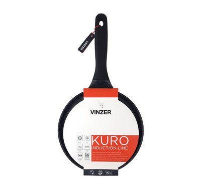 Сковорода VINZER Kuro Induction Line для млинців 24 см (50423) 50423 фото