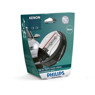Ксенонова лампа Philips D4S X-treme Vision gen2 42402 XV2 S1 35W +150% (1шт.у блістері) 22265-car фото