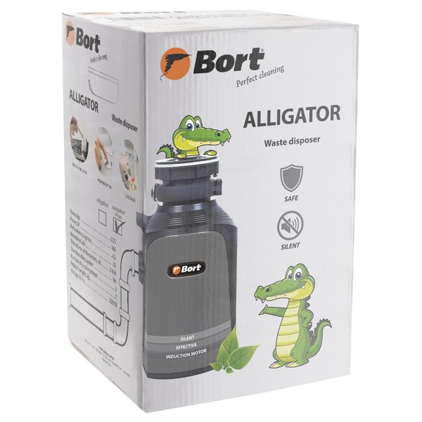 Подрібнювач відходів BORT Alligator Plus + безкоштова доставка Alligator Plus фото