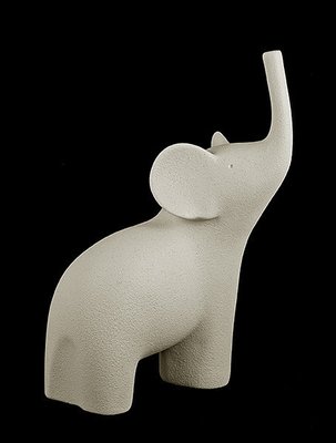 Статуетка N292/B "Слон" 28 см, беж. 5454989844236 фото