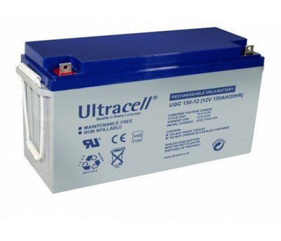 Акумуляторна батарея Ultracell UCG150-12 GEL 12 V 150 Ah (485 x 170 x 240) White Q1/34 U_28067 фото