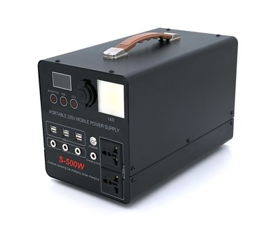 Повербанк S-500W, 220V/30A, 2*AC/220V+4*DC/12V+6*USB/5V, LED, Q2 U_28497 фото