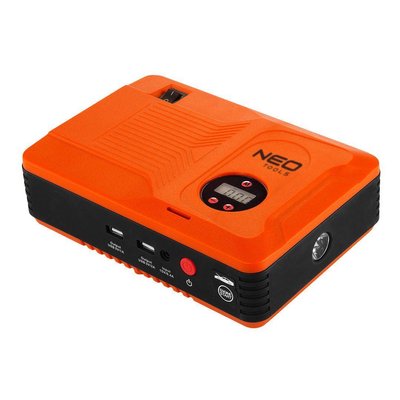 Пусковий пристрій Neo Tools Jump Starter Power Bank для автомобілів, 14000мАч, 2хUSB 5В, 12В, пуск 400A, 11-997 фото