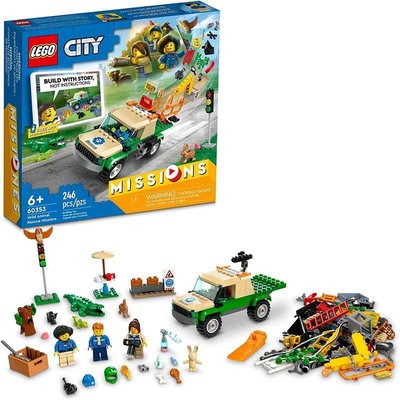 Конструктор LEGO City Missions Місії порятунку диких тварин 60353L фото