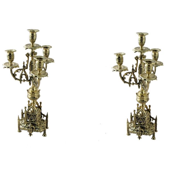 Набір годинник з маятником LUIS і два канделябри бронзові CASTELO Virtus 5646-4185SET 5646-4185SET фото