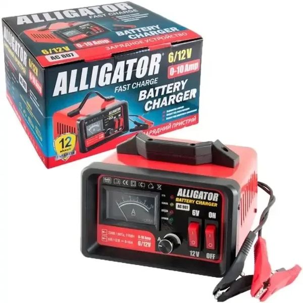 Потужний зарядний пристрій для автомобільного акумулятора трансформаторний Alligator AC807 AC807 фото