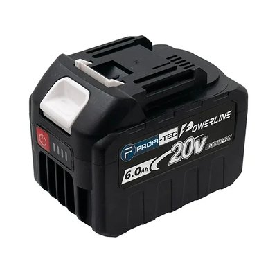 Аккумуляторная батарея PROFI-TEC PT2060 POWERLine (20В, 5C, 6.0 Ач, с индикатором заряда) 5717 фото