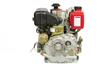Двигун дизельний Weima wm178fes (r) 6,0 л. с. (вал шпонка, електростартер, 1800об/хв) + редуктор 21052 фото