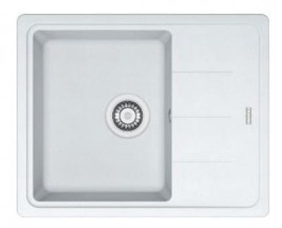 Мийка кухонна Franke Basis, фраграніт, прямокутник, з крилом, 620х500х200мм, чаша - 1, накладна, BFG 611-62, 114.0272.599 фото