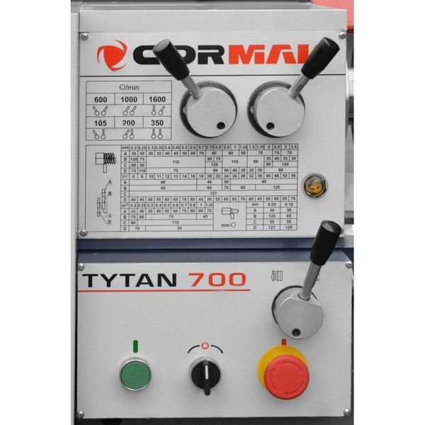 Універсальний токарний верстат CORMAK TYTAN 700 TYTAN700 фото