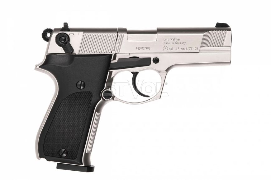 Пневматичний пістолет Umarex Walther CP88 nickel + подарунок 416.00.03 фото
