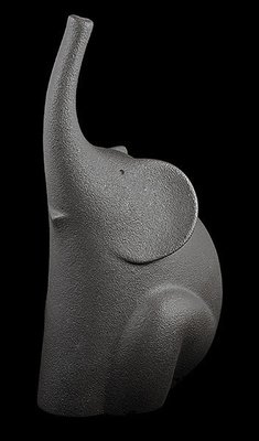 Статуетка N430/B "Слон" 29 см, тобто сір. 2337589944765BLACK фото