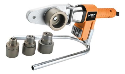 Паяльник електричний для пластикових труб Neo Tools, 650 Вт, 260 ° C, насадки діаметром до 40 мм, в комплекті 21-001 фото