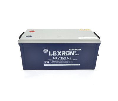 Акумуляторна батарея Lexron LR-DCK-12-210 Carbon-Gel 12V 210 Ah DEEP CYCLE (522 x 240 x 222) 59.5kg U_29822 фото