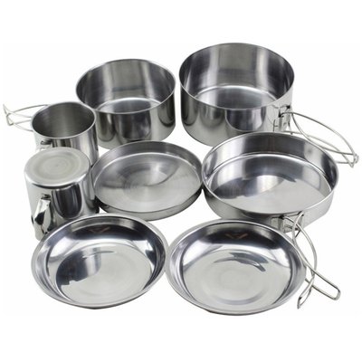 Набір посуду Highlander Peak Weekender Cookware Kit Metallic (CP215) 925854 фото