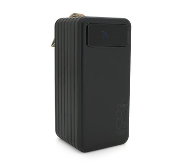Повербанк TX-80 80000mAh, кабеля USB: Micro, Lighting, Type-C, White/Black, (1460g), Blister U_26246 фото