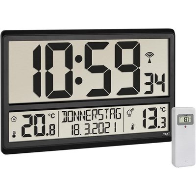 Настінний годинник з термогігрометром і датчиком температури TFA (60452101) 60452101 фото