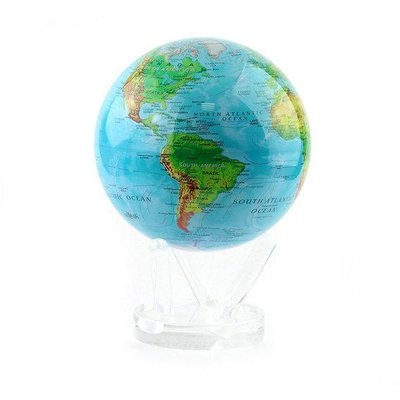 Гіро-глобус Solar Globe Фізична карта Світу 11.4 см (MG-45-RBE) MG-45-RBE фото