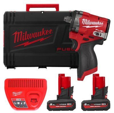 Гайковерт акумуляторний безщітковий 1/2'' MILWAUKEE, M12 FCIWF12G3-502X, 746Нм, з кільцем (зарядний пристрій С12 С, 2 акумулятор 4933493455 фото