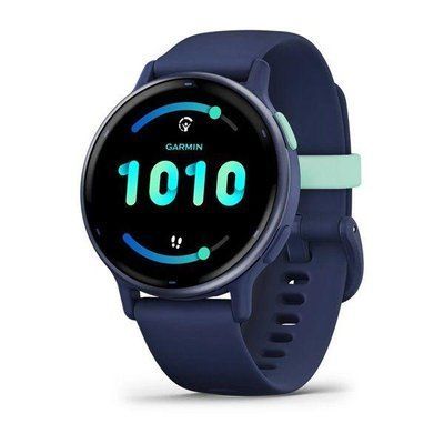 Фітнес-годинник Garmin Vivoactive 5 Metallic Navy із силіконовим ремінцем 010-02862-12 010-02862-12 фото