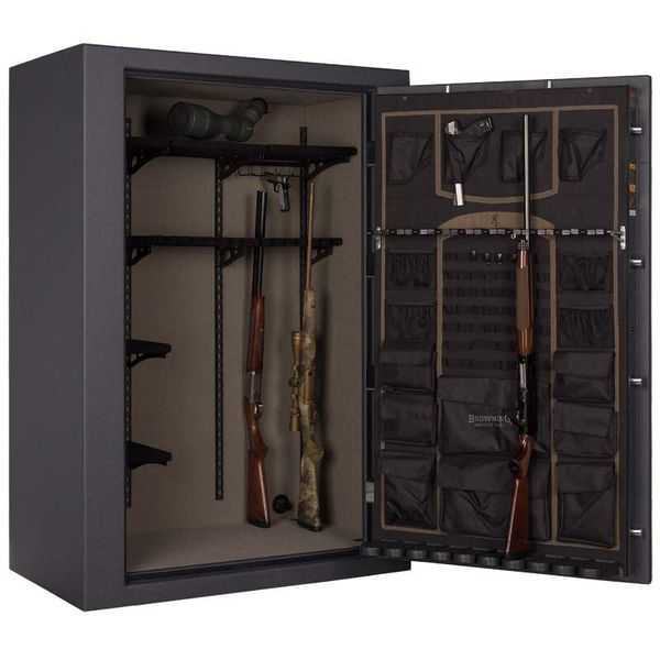 Сейф BROWNING "Hunter" 153х107х63 текстур. чорний, чорні хром.ручки, ел.замок HTR49-TXTCHAR-BC-E фото