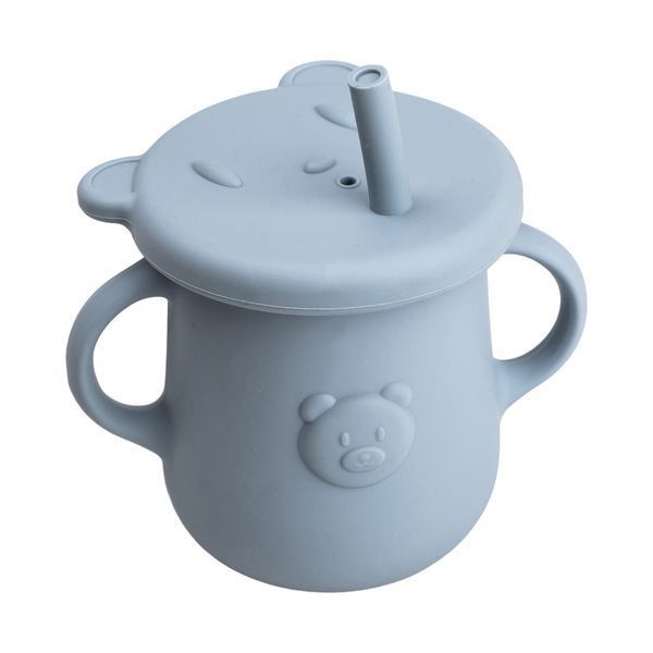 Дитячий набір силіконового посуду 7 предметів Синій HP34546BL TS Kitchen HP34546BL HP34546BL фото