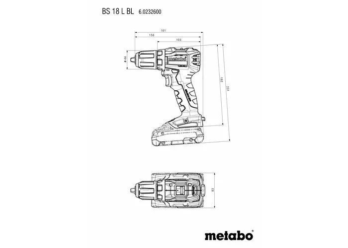 Акумуляторний шурупокрут Metabo BS 18 L BL LiHD 2x4.0 А&middot;год 613155800 613155800 фото