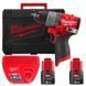 Дриль-шурупокрут акумуляторний безщітковий MILWAUKEE M12 FDD2-202X (37Нм) (ЗУ+2акк.Х2А&middot;год+HDкейс) 4933479873 фото 1