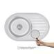 Кухонна мійка Brinex 7750 0,8 мм Satin (BRIN7750SAT08) SD00054097 фото 3