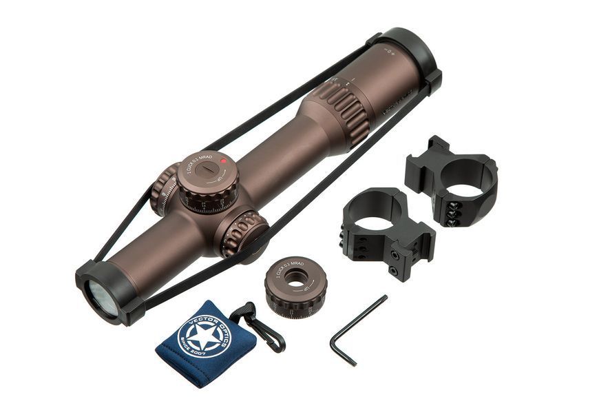 Приціл оптичний Vector Optics Continental X10 1-10x28 (34 мм) ED FFP illum. VET-CTR FDE SCFF-68 фото