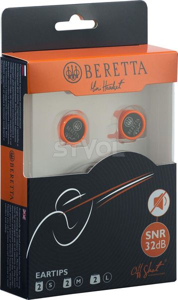 Навушники "Beretta" Earphones Mini Head Set Passiv (помаранчеві) CF031-2156-0411 фото