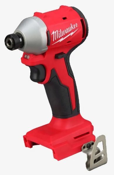 Шуруповерт ударний акумуляторний безщітковий 1/4'' HEX MILWAUKEE, M18 BLIDRC-0. 190Нм (каркас, кліпса для ременя) 4933492839 фото