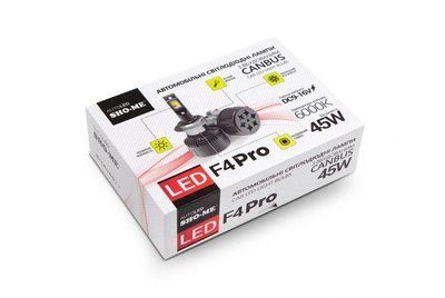 Комплект світлодіодних ламп Sho-Me F4-Pro H3 45 Вт Canbus SM F4-Pro H3 фото