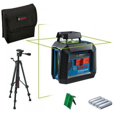 Лазерный нивелир Bosch Professional GCL 2-20 G из штативом и 4 батарейками 0601065001 0601065001 фото
