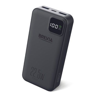 Повербанк (Power Bank) Brevia 20000mAh 22,5W Li-Pol LCD чорний 45220PB(L) фото