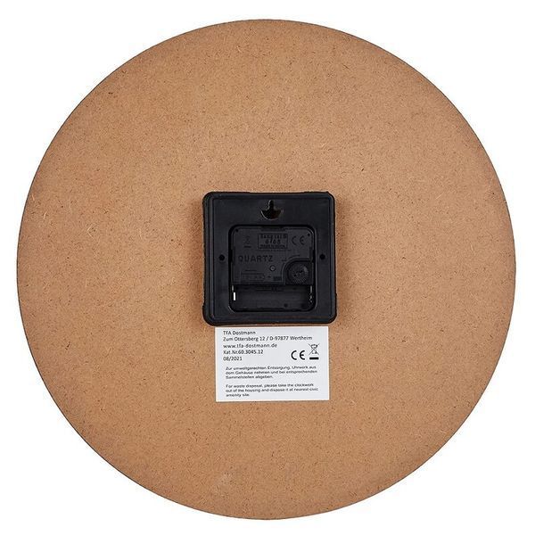 Годинник настінний TFA Vintage, дизайн Coffee, d = 337x41 мм (60304512) 60304512 фото