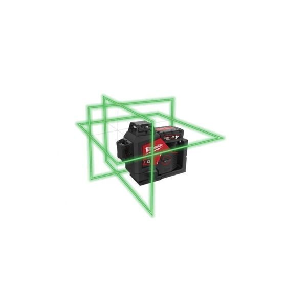 Нівелір лазерний акумуляторний 3D MILWAUKEE, M12 3PLSKIT-401P (ЗП + 1ак.Х4Аг + обладнання + PACKOUT) 4933499379 4933499379 фото