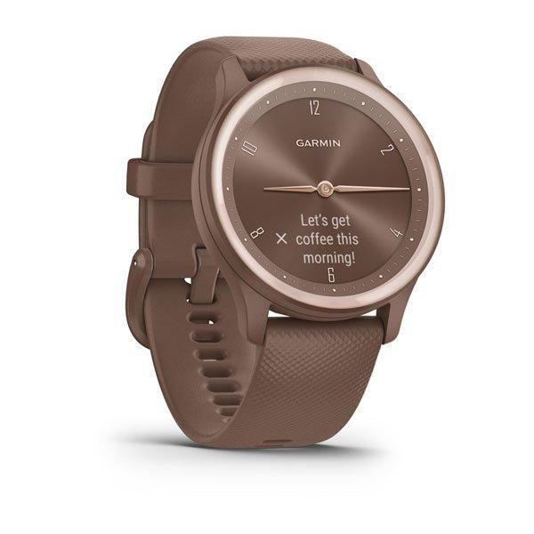 Фітнес годинник Garmin vivomove Sport Cocoa із силіконовим ремінцем 010-02566-02 010-02566-02 фото