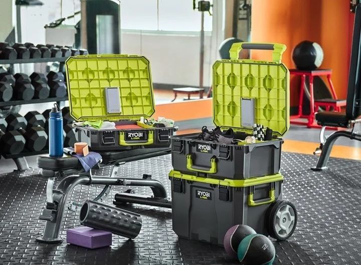 Ящик модульний для інструменту Ryobi Link RSL201, 5132006074 , телескопічне руків'я, 39х57х49.5см, пластик 5132006074 фото