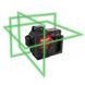 Нівелір лазерний акумуляторний 3D MILWAUKEE M12 3PL-401C (330 |, зелений промінь) (ЗУ + 1Х4А&middot;год + кейс) 4933478102 фото 1