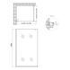 Душова перегородка Qtap Walk-In Standard BLM201.C8 100х200 см, скло Clear 8 мм, покриття CalcLess SD00051926 фото 2