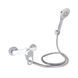 Змішувач для душу Lidz Latwa 010 (з душовим гарнітуром) (k40) LDLAT010WHI45426 White SD00051550 фото 1
