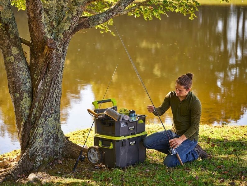 Ящик модульний для інструменту Ryobi Link RSL201, 5132006074 , телескопічне руків'я, 39х57х49.5см, пластик 5132006074 фото