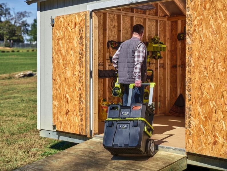 Ящик модульний для інструменту Ryobi Link RSL201, 5132006074 , телескопічне руків'я, 39х57х49.5см, пластик 5132006074 фото