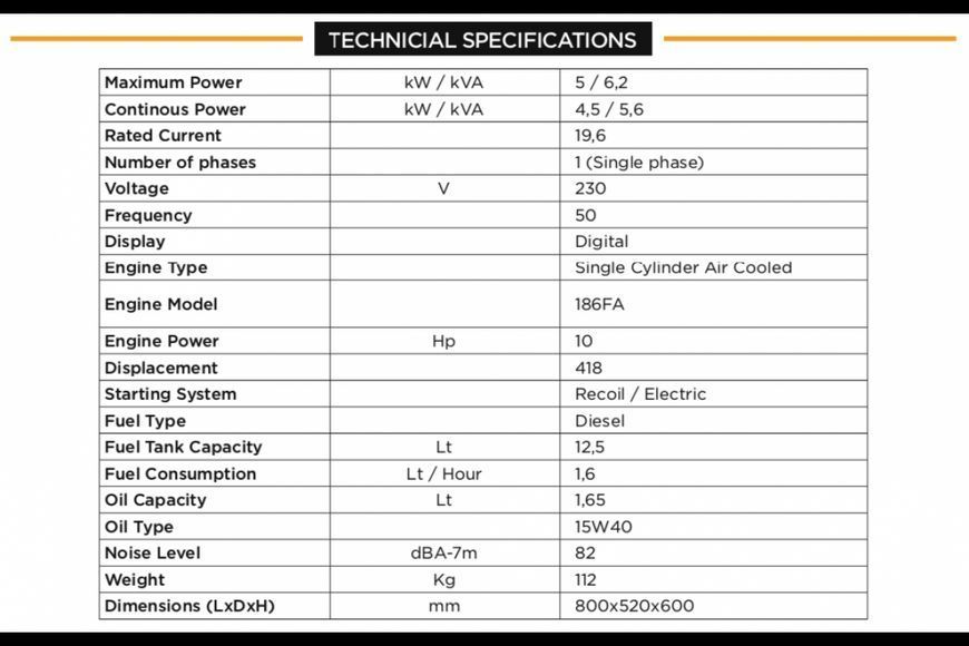 Генератор дизельний Full FDL6500LE (4,5 кВт) FULL FDL 6500LE фото