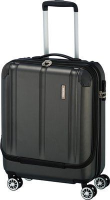 Валіза на 4 колесах Travelite CITY Anthracite S з кишенею д/ноутбука 17.3" 40 л (TL073046-04) TL073046-04 фото