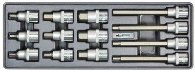 Набір головок зі вставкою Hex 5-19мм 1/2" Whirlpower AN-SK51 AN-SK51 фото