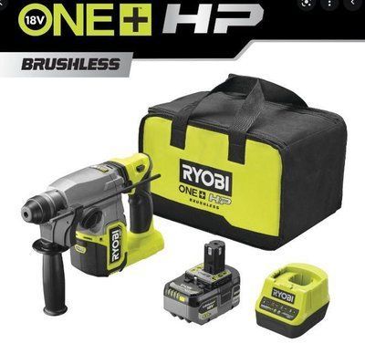 Перфоратор Ryobi RSDS18X-1C40S, SDS+, акумуляторний ONE+ НР, безщітковий, 18В, АКБ 1х4 Аг, 4 Дж, 4 режими. 5133005383 фото